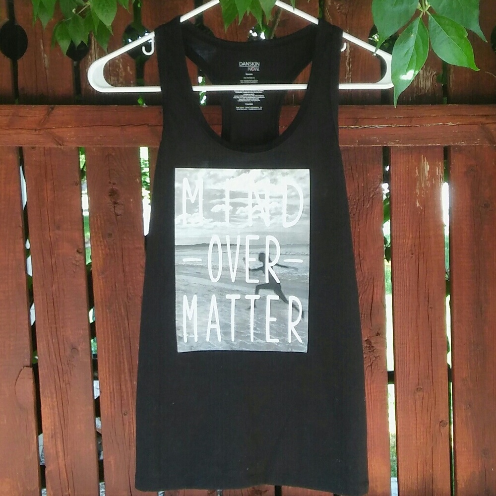 Sporty Black Tank Top ~Mind Over Matter~